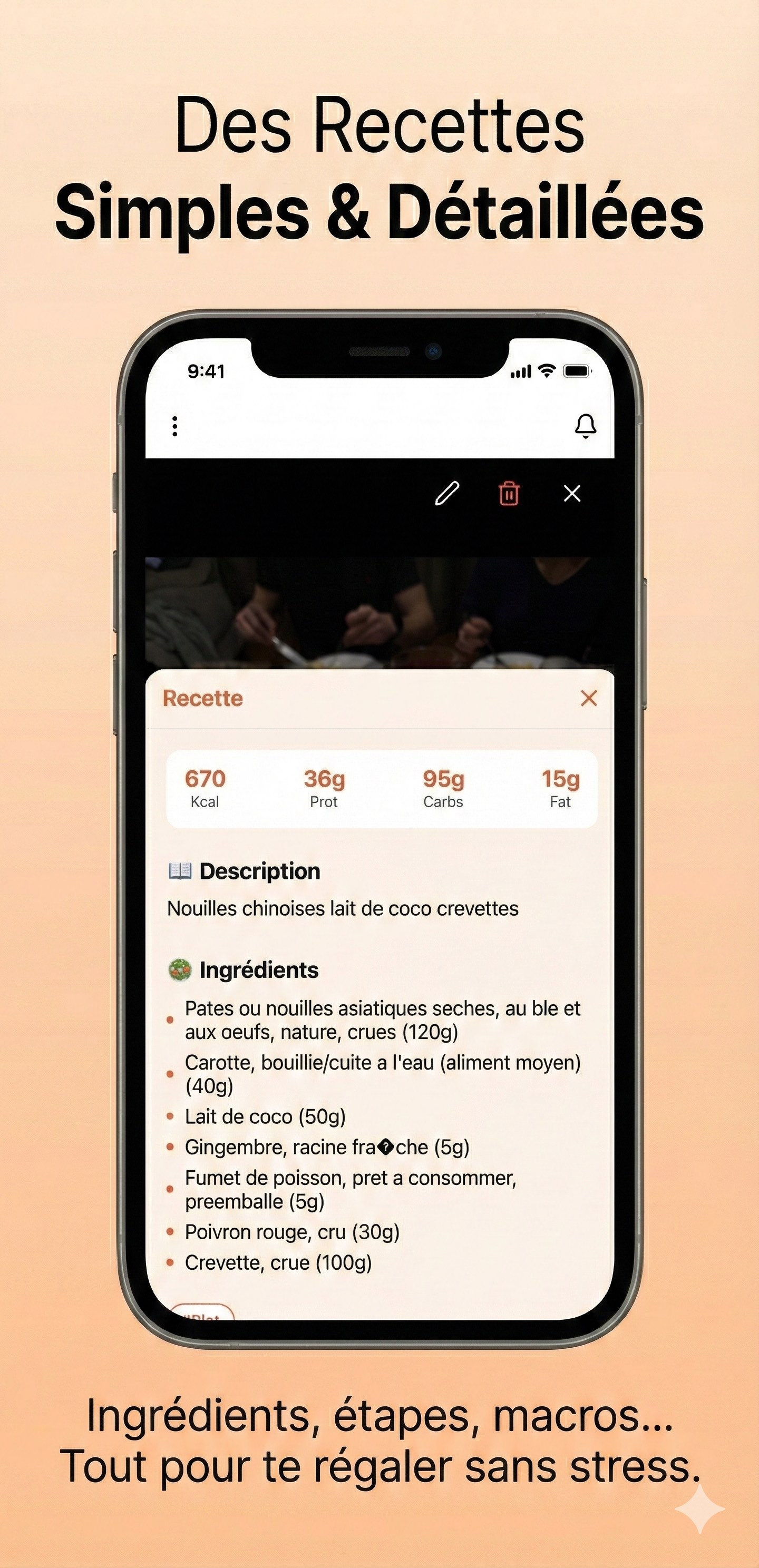 Des Recettes Simples et Detaillees - Ingredients, etapes et macros